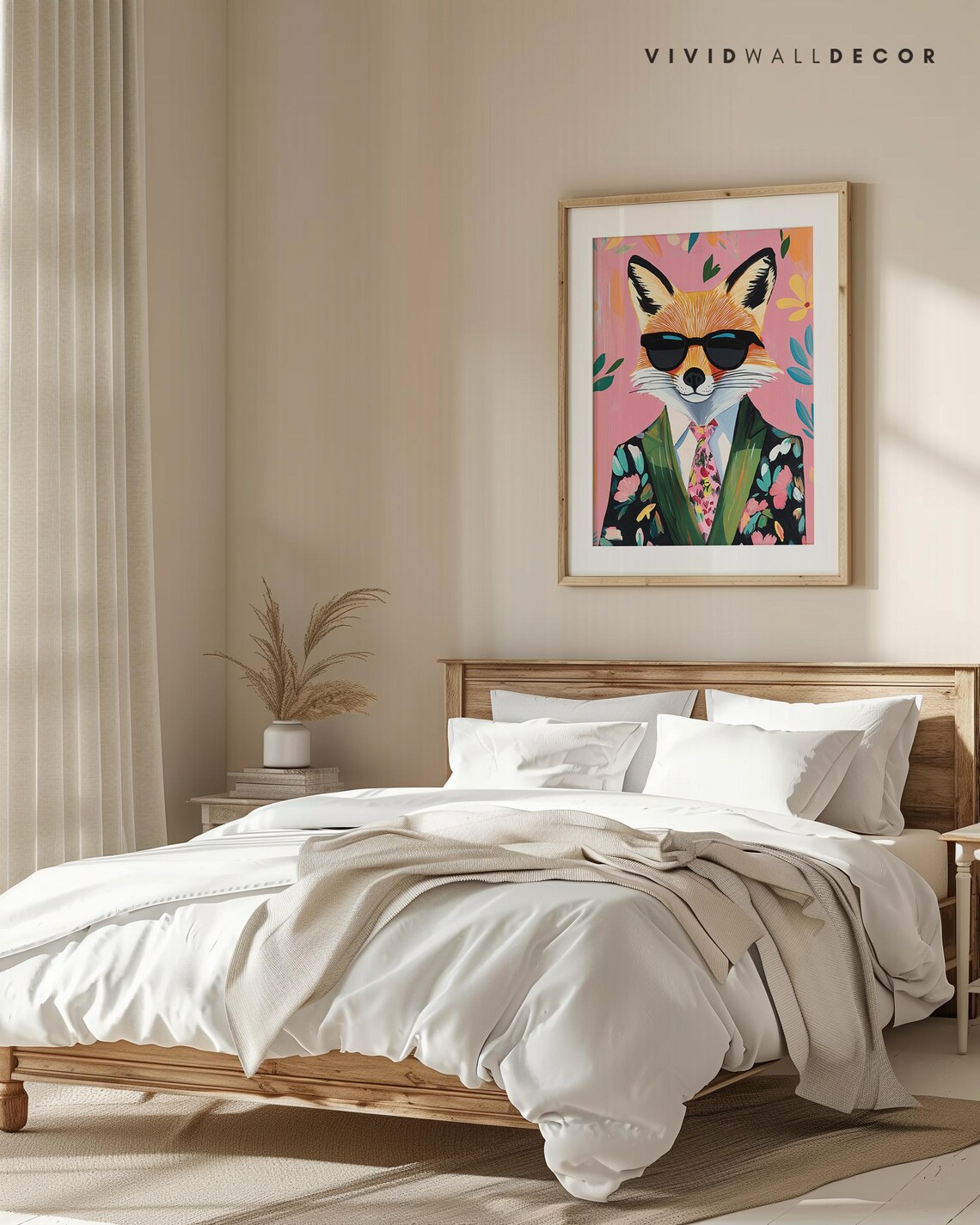 Dapper Fox Retro Animal Art Print, Quirky Kitsch - Image 3