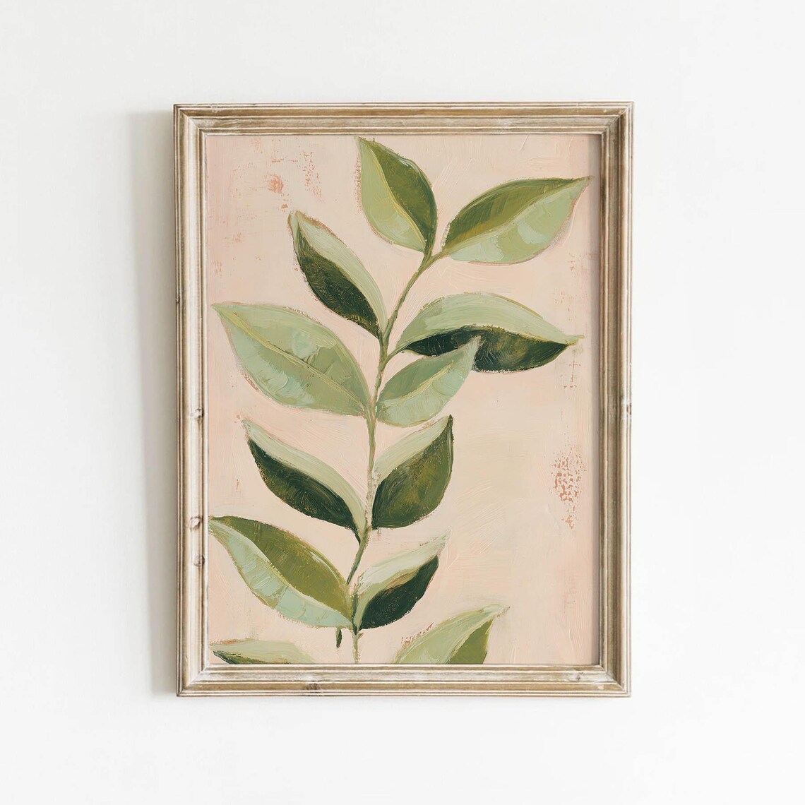 Cottagecore Botanical Branch Art Print, Vintage Plant Decor