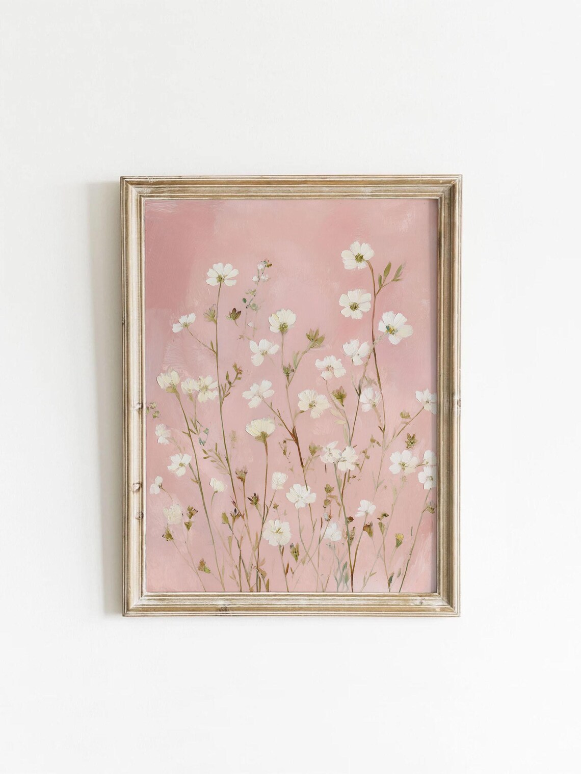 Wildflowers Vintage Botanical Art Print, Cottagecore