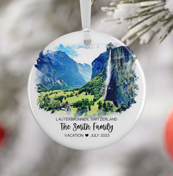 Lauterbrunnen Switzerland Personalized Travel Poster