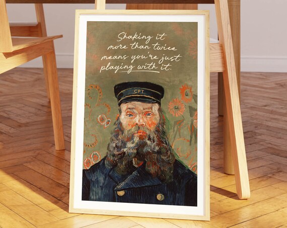 Captain Painting Bathroom Art Funny Bathroom Print Art Vintage Bathroom Wall Art Decor Toilet Humor