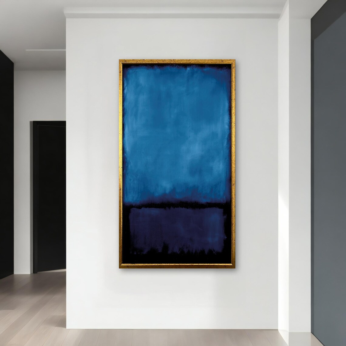 Mark Rothko Blue And Black Painting Modern Minimalist Wall Decor Large Painting Modern Home Decor Unique Gift - Image 4