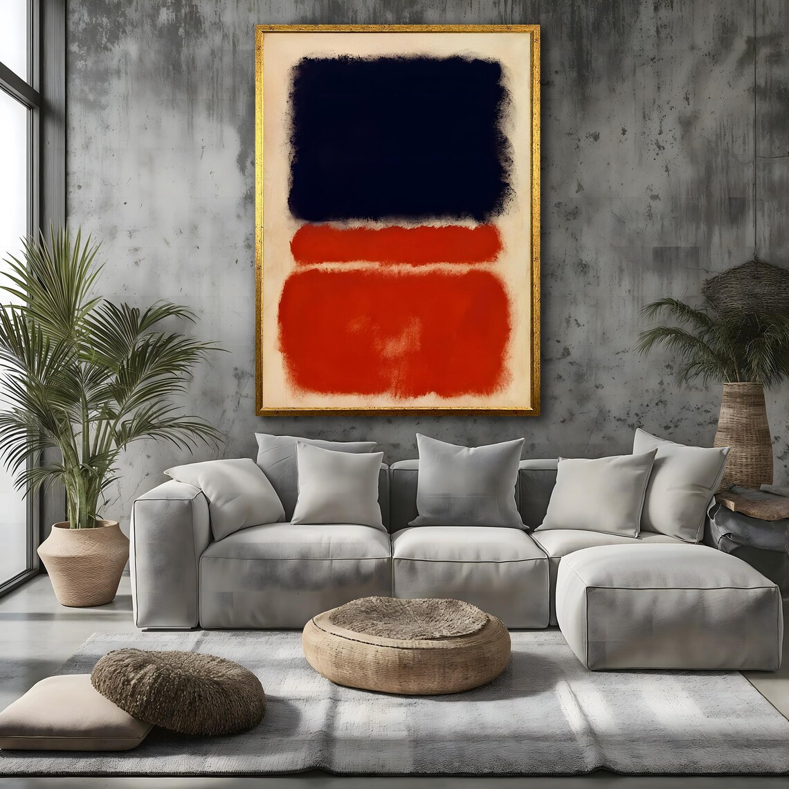 Mark Rothko Black Red Color Field Bold Minimalist Abstract Art Poster - Image 4