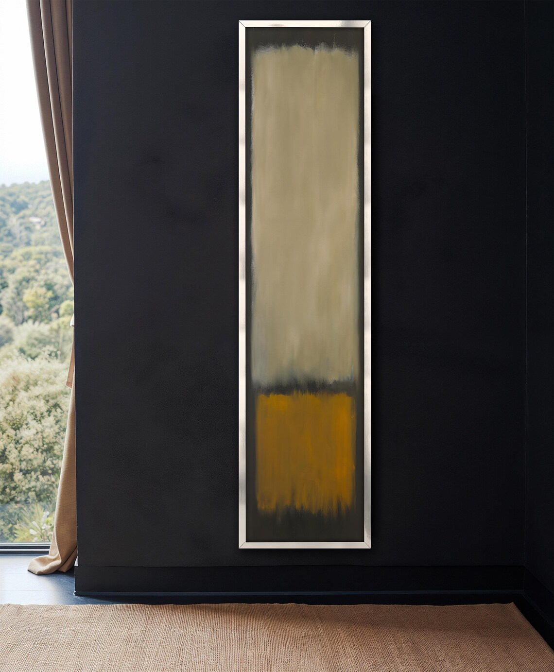 Mark Rothko Inspired Art Print Narrow Wall Art Abstract Rothko Vertical Painting Rothko Modern Home Decor Unique Gift - Image 4