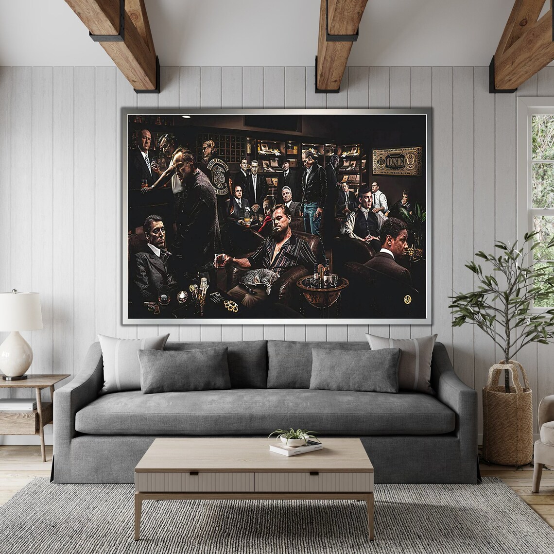 Classic Gangsters Ready To Hang Old Movie Gangster Wall Decor Movie Poster Wall Art Vintage Gift Artistic Painting Print Gift - Image 3