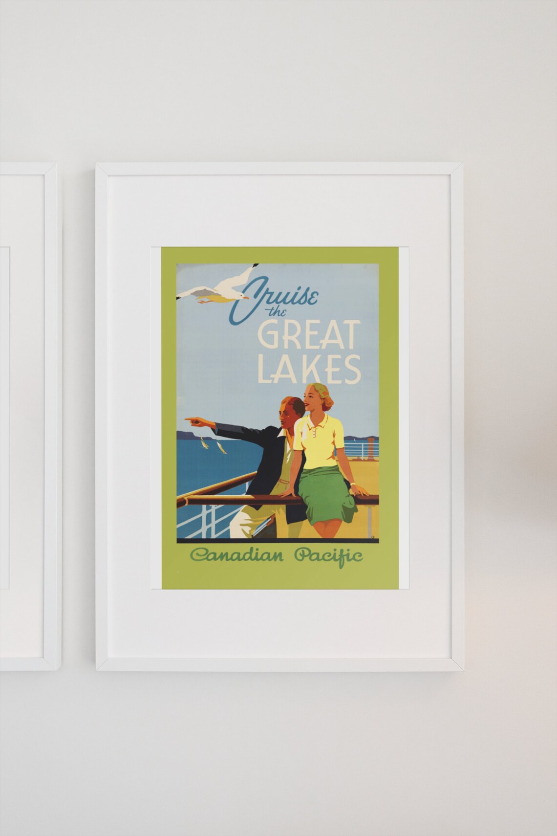 Cruise the Great Lakes Canadian Pacific Voyage Travel Poster - Image 3