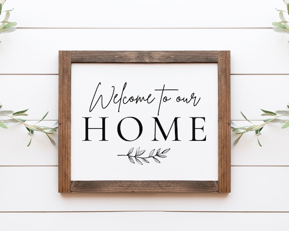 Welcome To Our Home Entry Way Art Print, Farmhouse