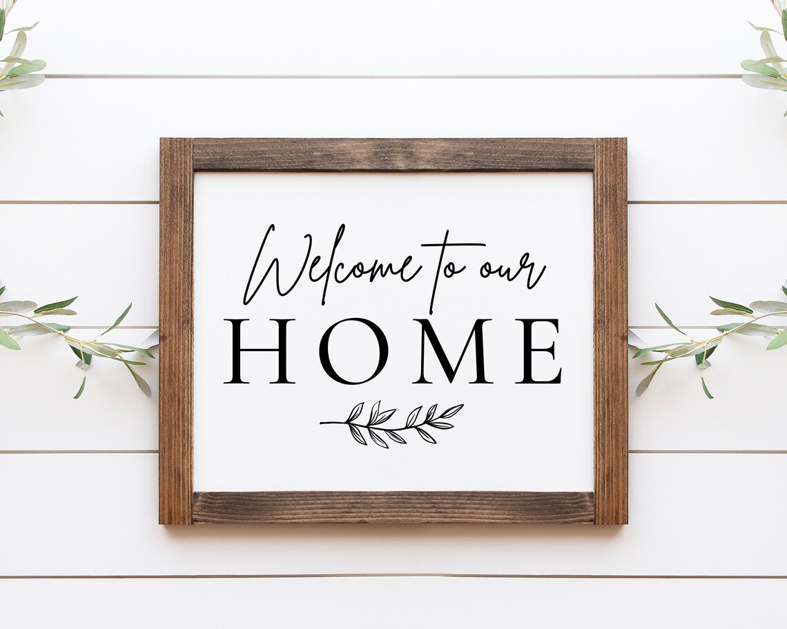 Welcome To Our Home Entry Way Art Print, Farmhouse