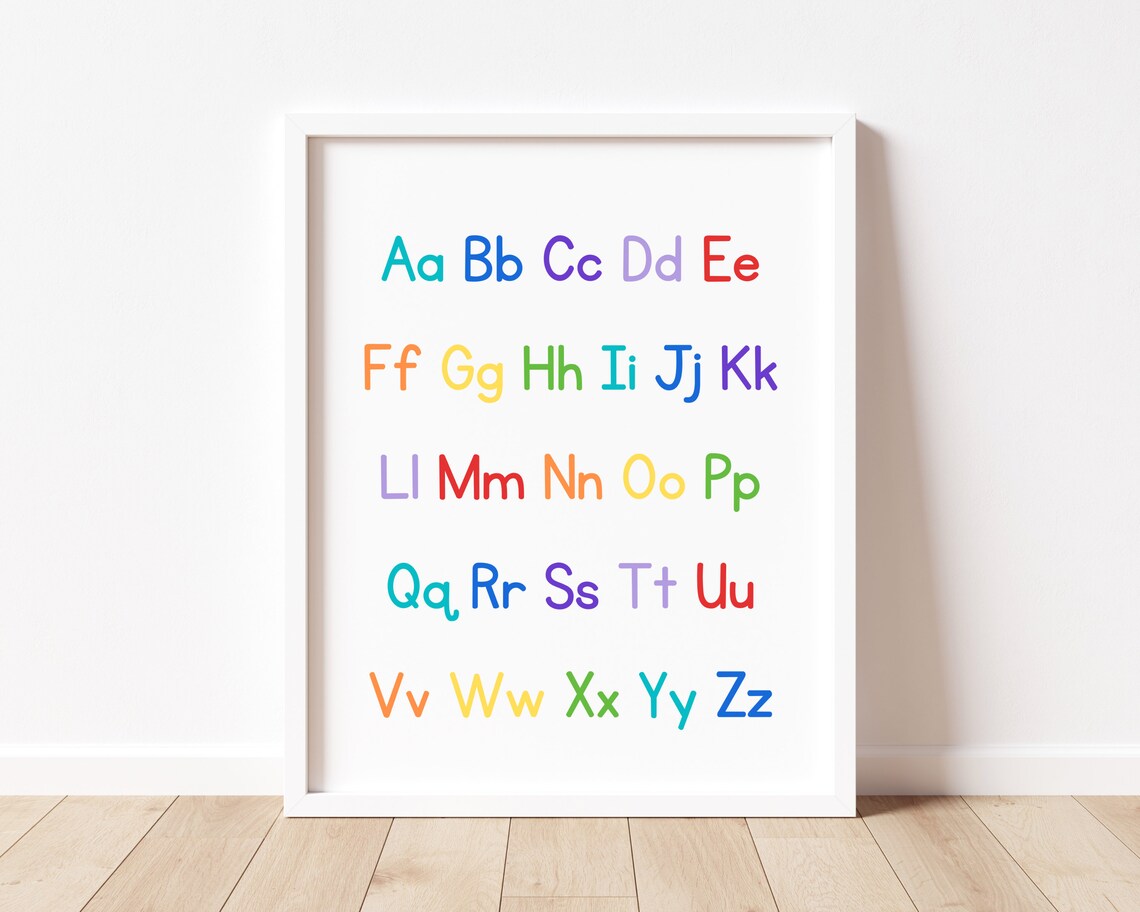Alphabet Classroom Posters, Preschool Education Art Print - Image 2