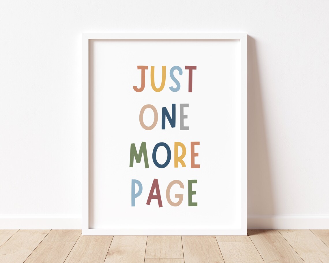 Just One More Page, Boho Reading Corner Art Print - Image 2