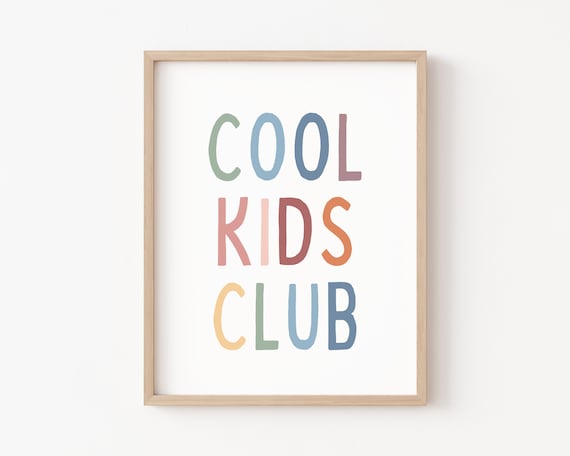 Cool Kids Club Boho Kids Room Art Print