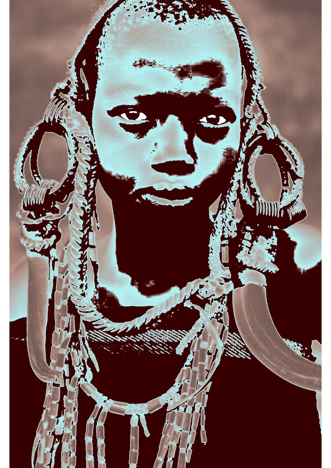 African Woman Abstract Poster, Trendy Wall Art - Image 4