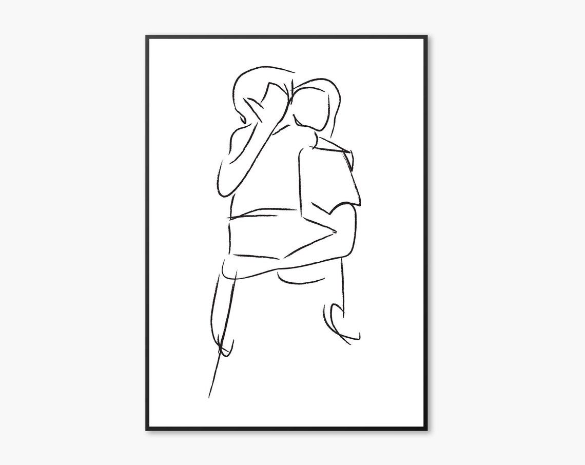 Charcoal Art Charcoal Print Black And White Print Wall Art Mother And Son Print Gifts For Mum Mom Baby Boy Love Print Family Art