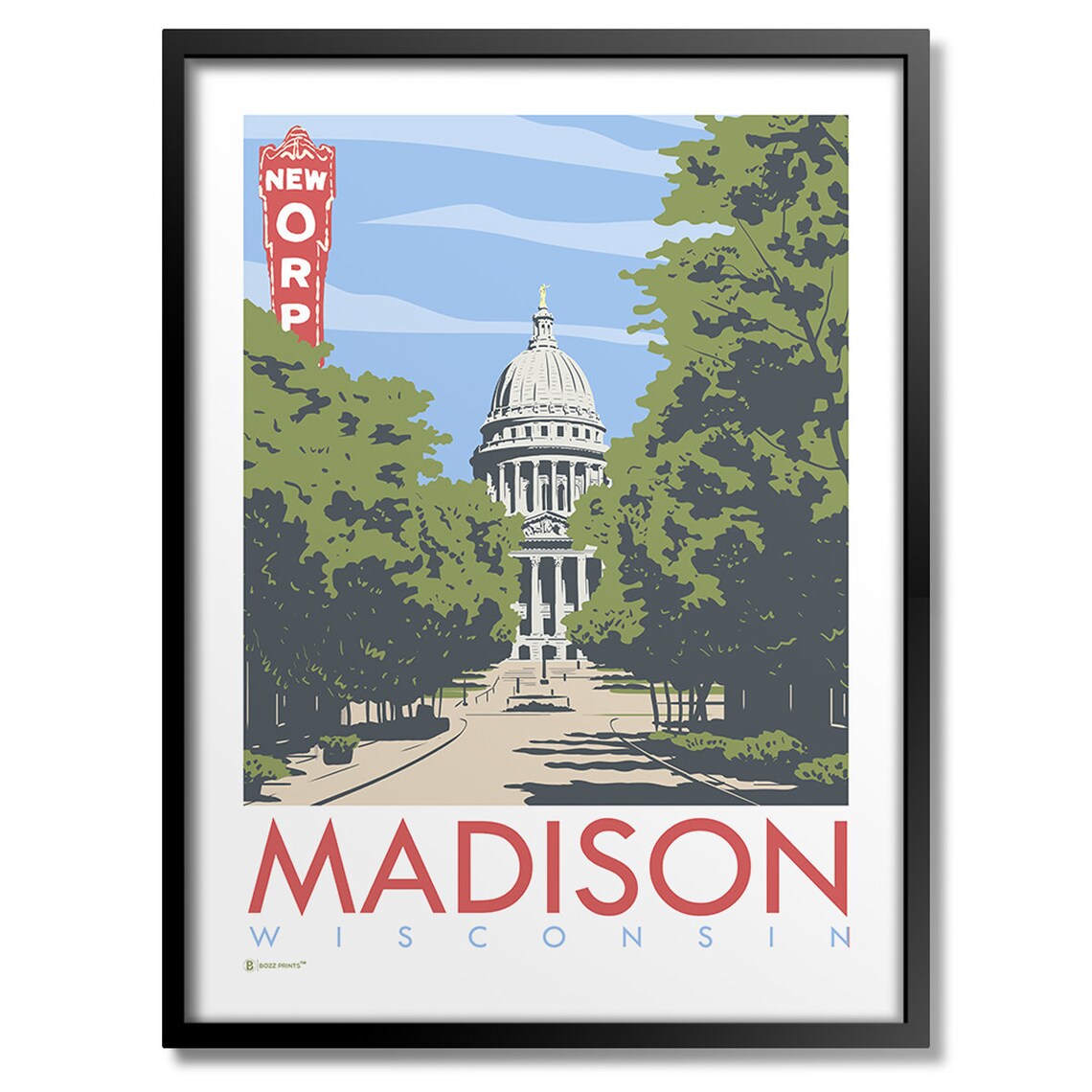Madison Capitol State Street Art Print