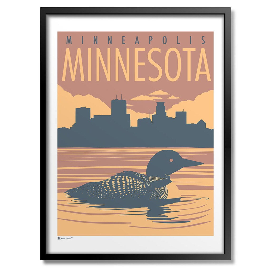 Minneapolis Bde Maka Ska Travel Poster