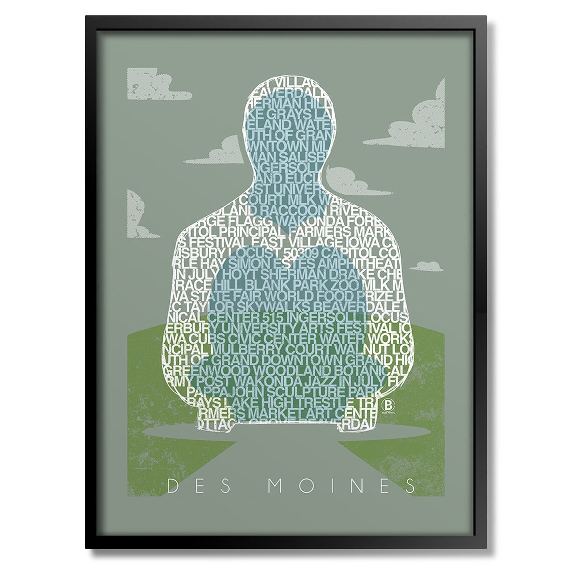 Des Moines Sculpture Art Print