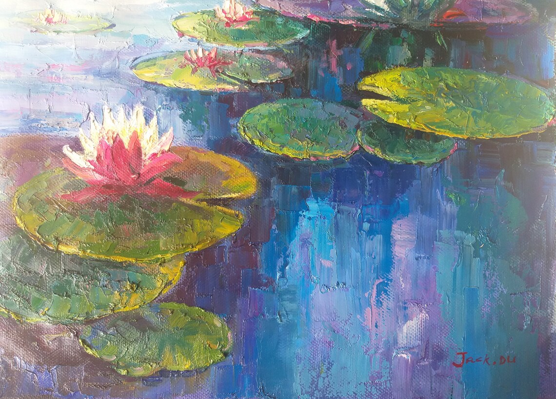 Impression Landscape Oil Painting, Boho Decor - Image 4