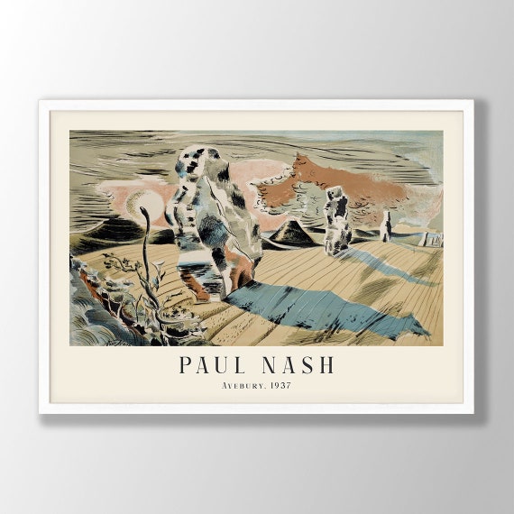 Paul Nash Art Print Avebury Poster Wall Abstract Landscape Exhibition Museum Prints