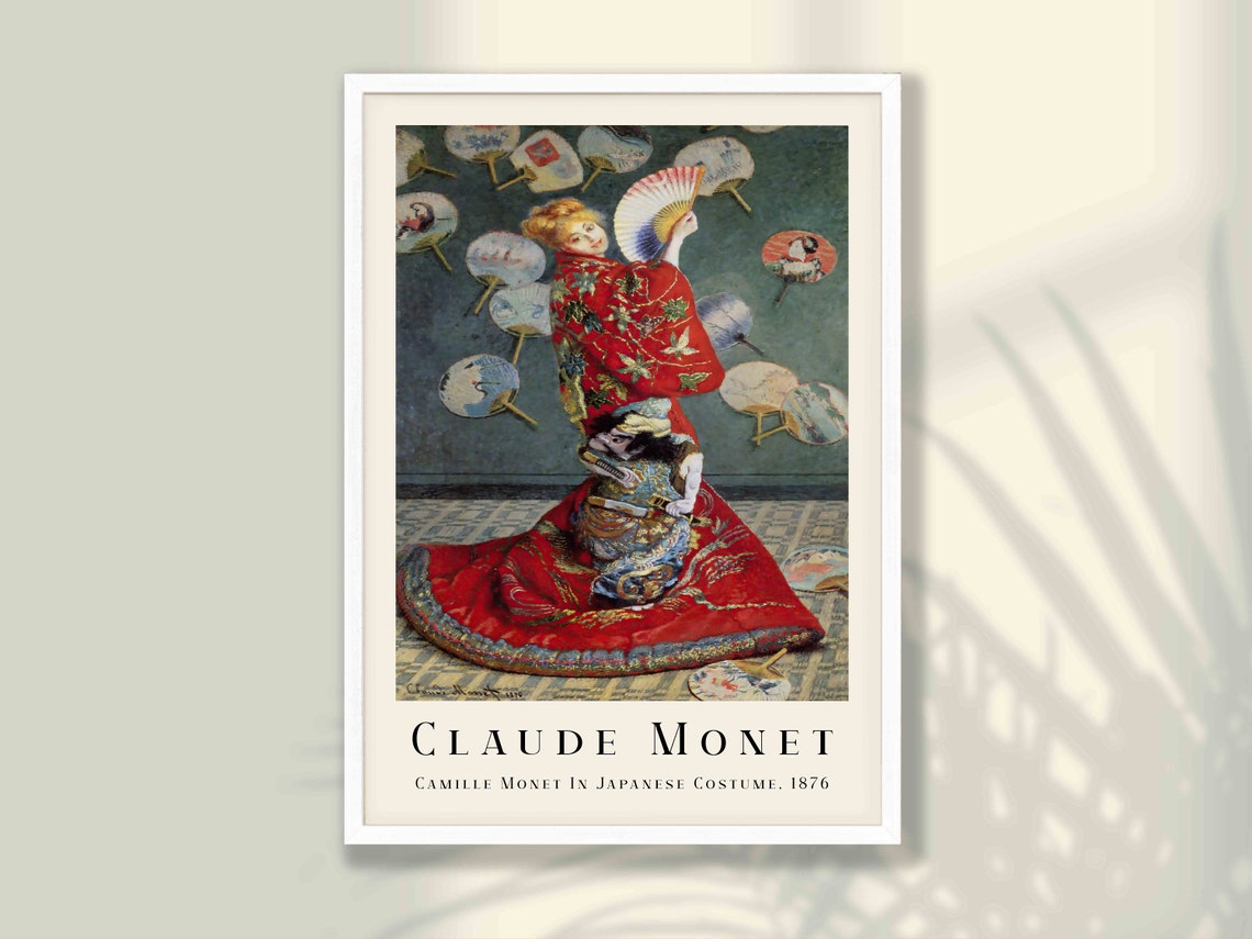 Claude Monet Camille in Japanese Costume 1876 Classic Art Poster