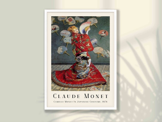 Claude Monet Art Print Japanese Poster Wall Nouveau Prints Exhibition Oriental Decor