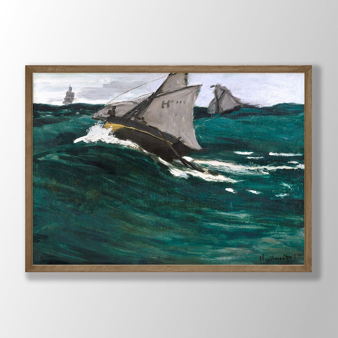 Monet-Inspired Art Print, Nouveau Farmhouse Decor