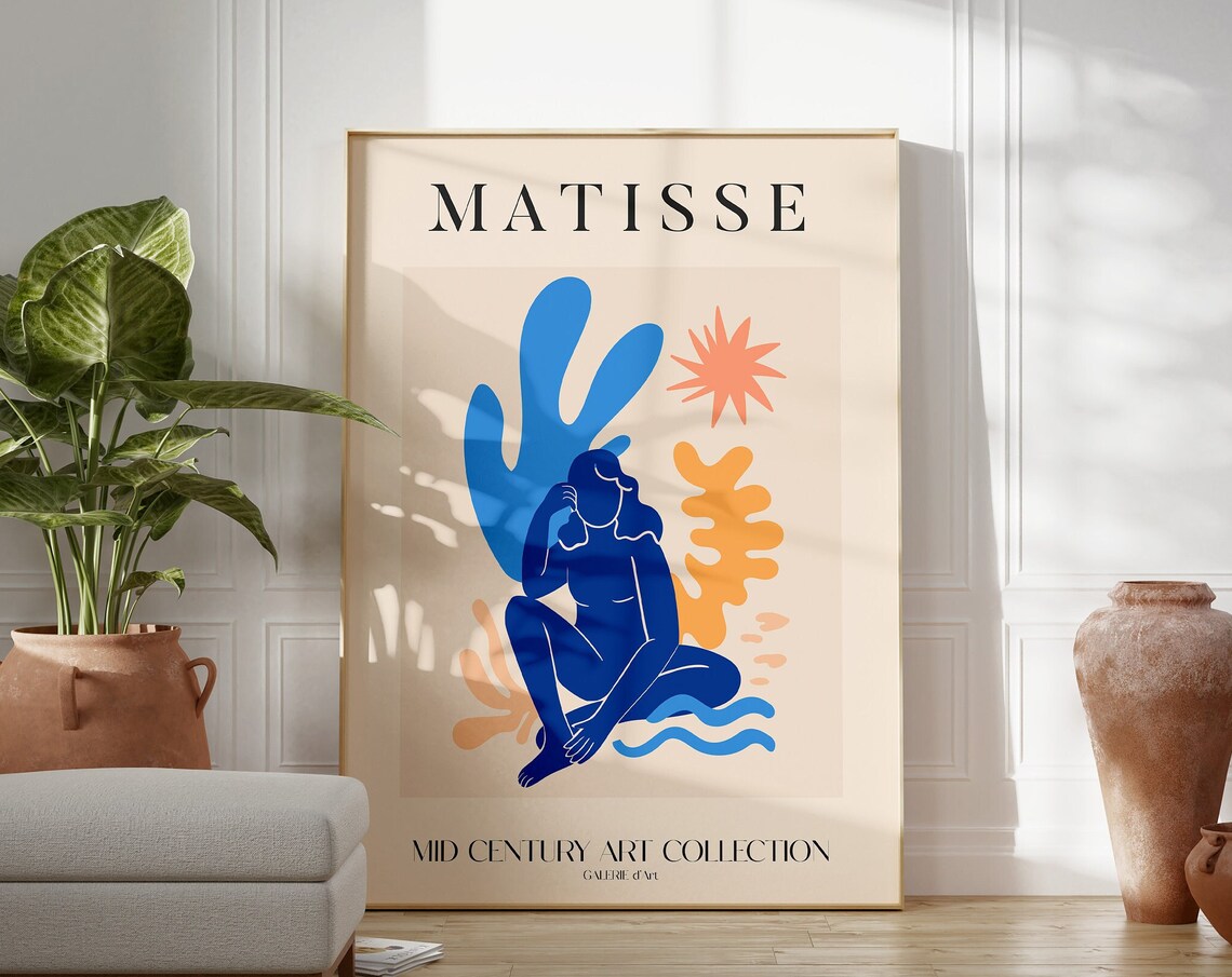 Henri Matisse Exhibition Poster, Scandinavian Design