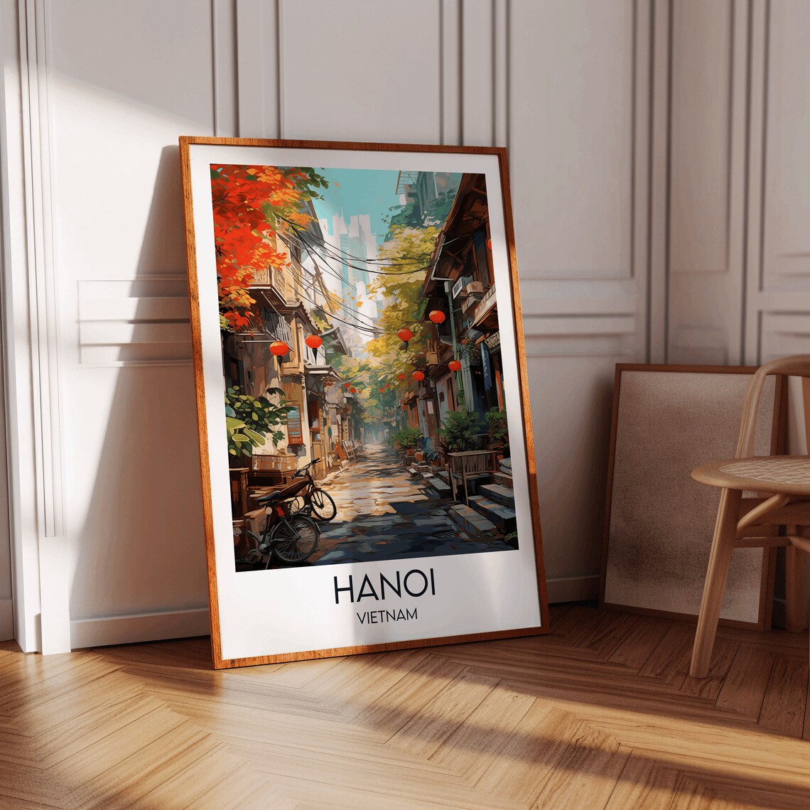 Hanoi Travel Poster, Vietnam Custom Personalised - Image 2