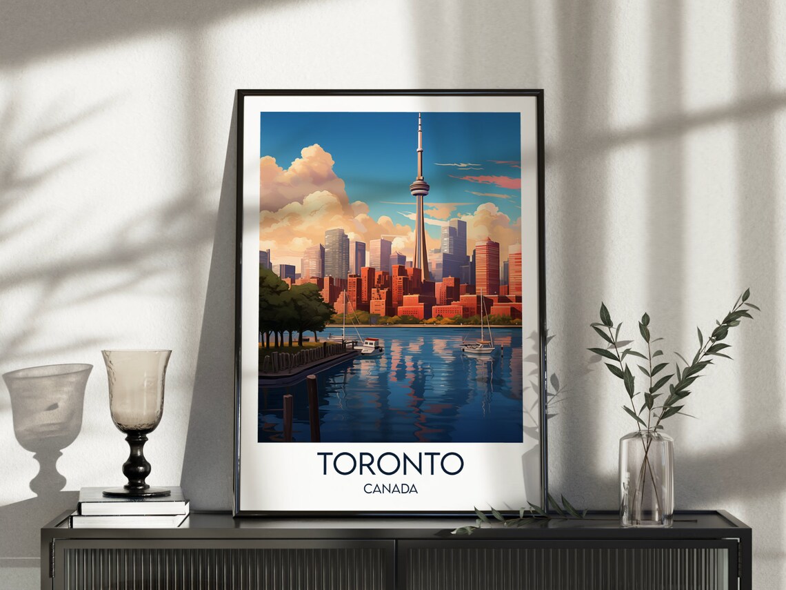 Toronto Travel Poster, Custom Personalised Gift - Image 3