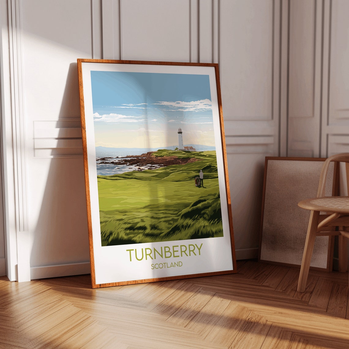 Turnberry Scotland Golf Course Lighthouse Vintage Travel Poster - Image 3