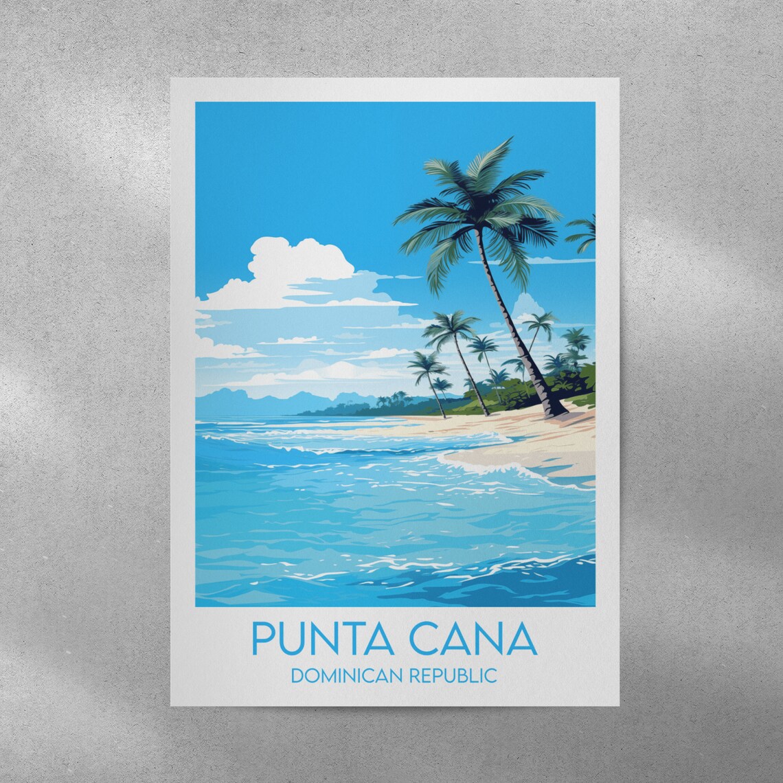 Punta Cana Travel Print, Dominican Republic Poster - Image 4