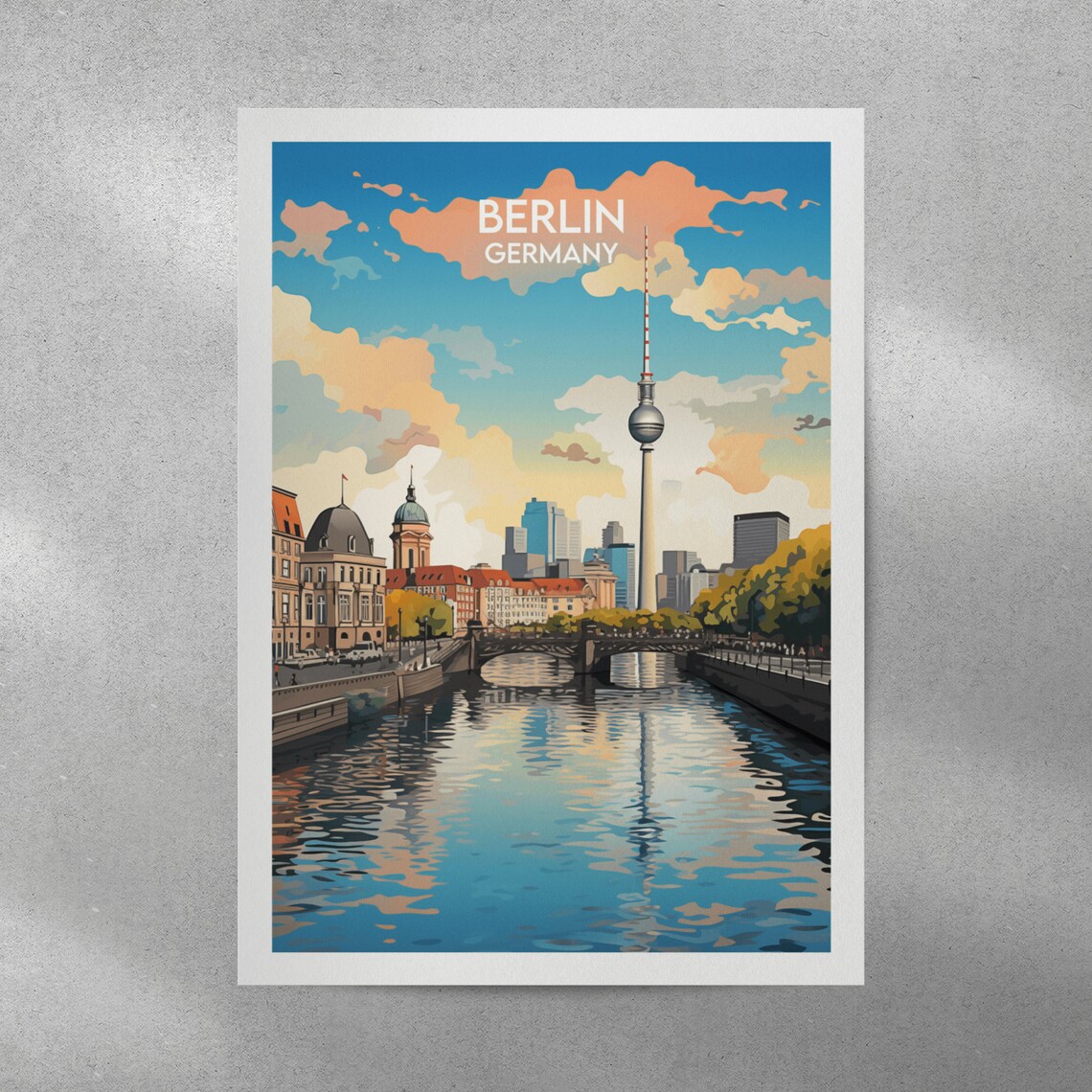 Berlin Travel Print, Germany Travel Poster - Image 3