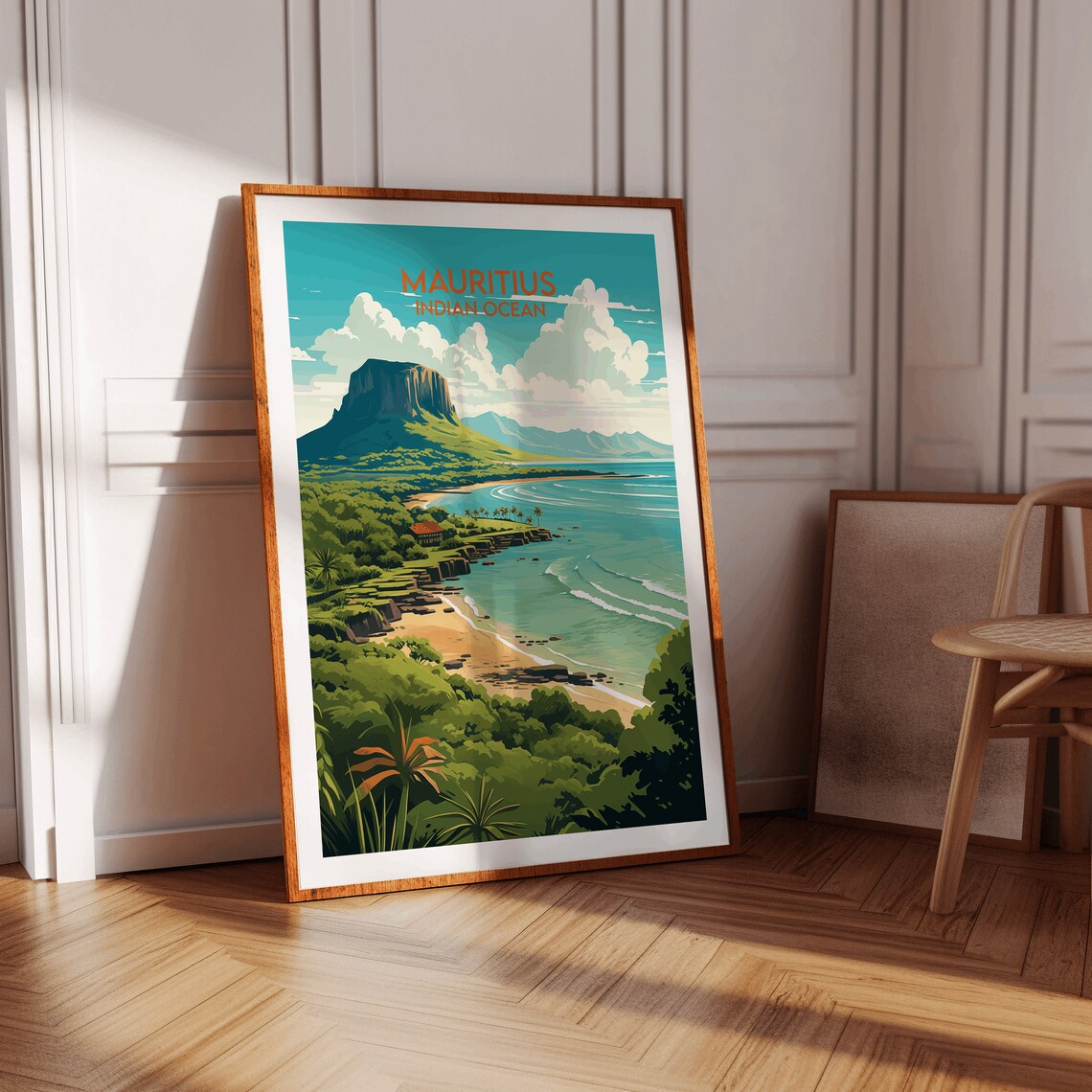 Mauritius Travel Poster, Indian Ocean Custom Print - Image 2