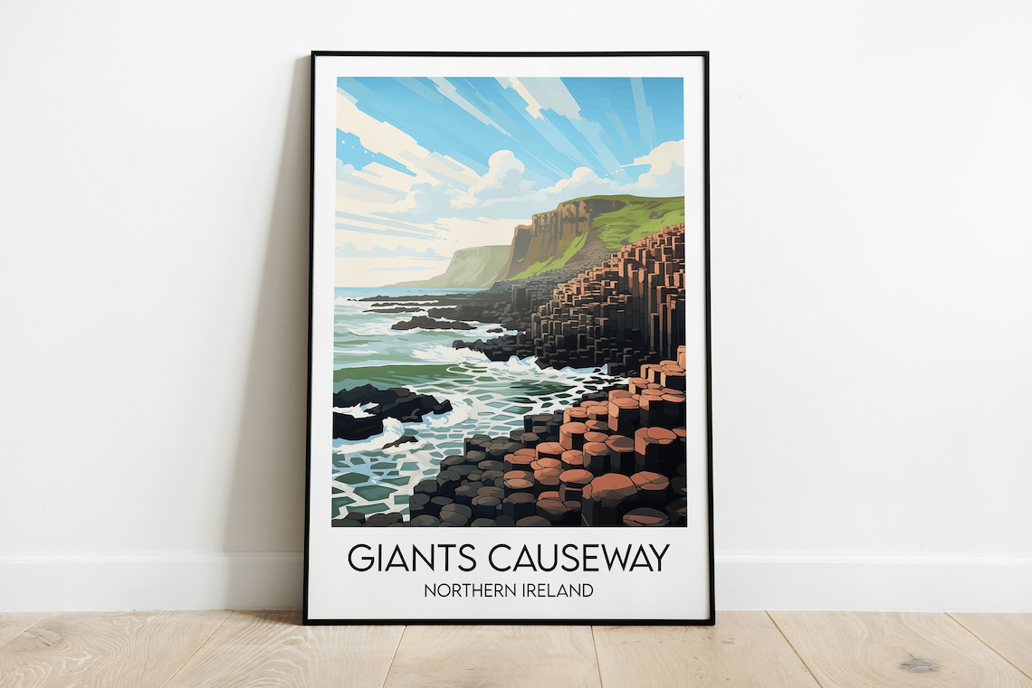Giants Causeway Custom Gift Travel Poster