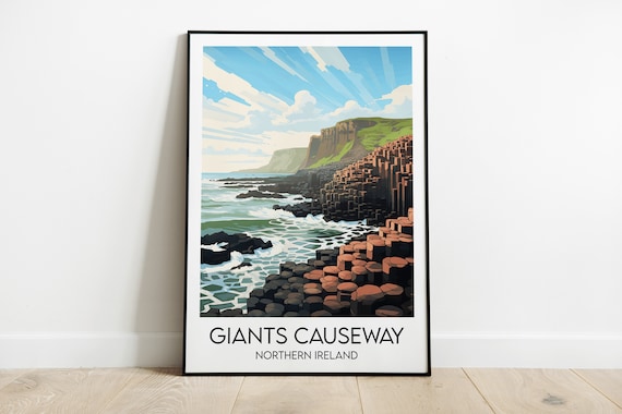 Giants Causeway Custom Gift Travel Poster