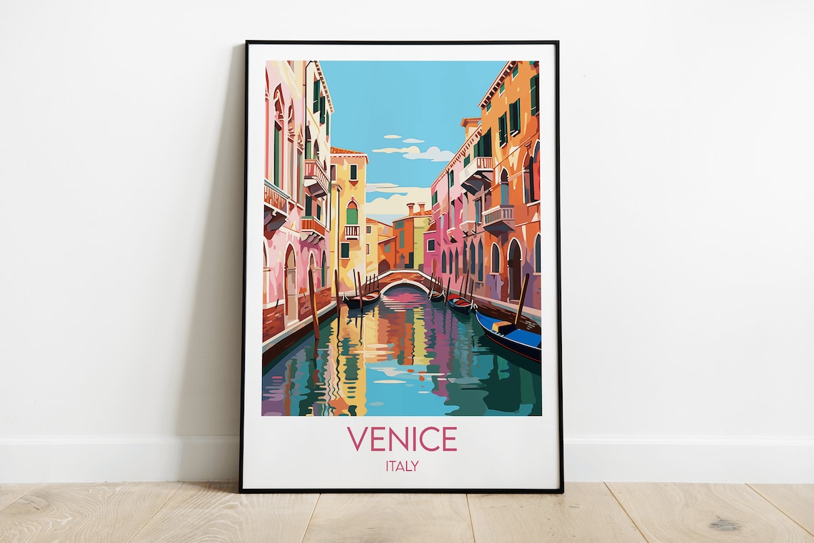Venice Custom Personalised Gift Travel Poster