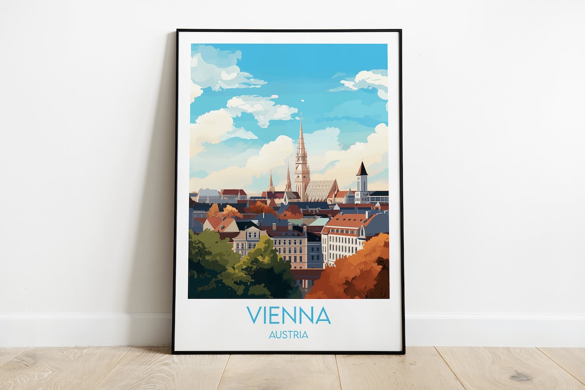 Vienna Travel Print, Austria Travel Poster