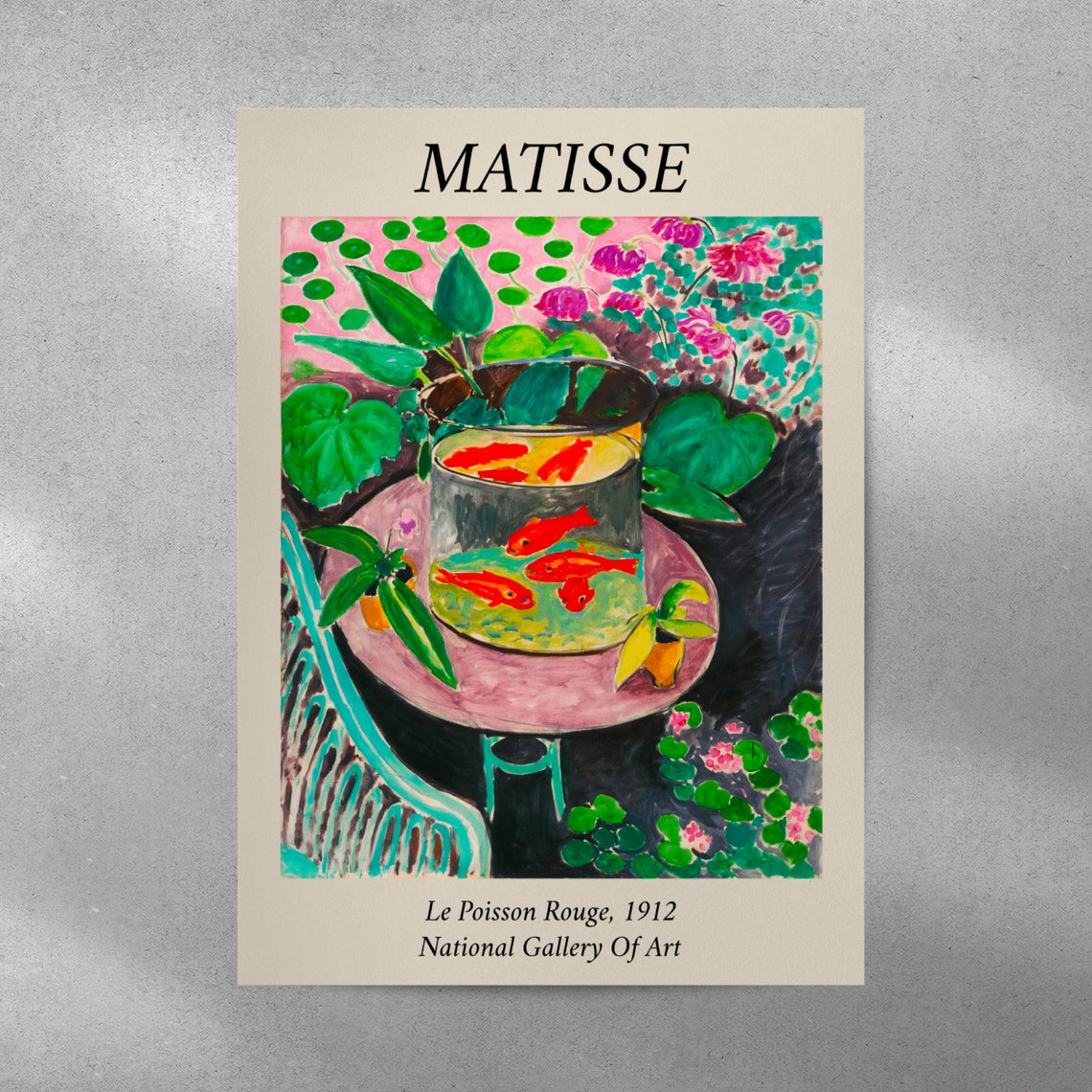 Henri Matisse Le Poisson Rouge 1912 Bordered Exhibition Poster - Image 5