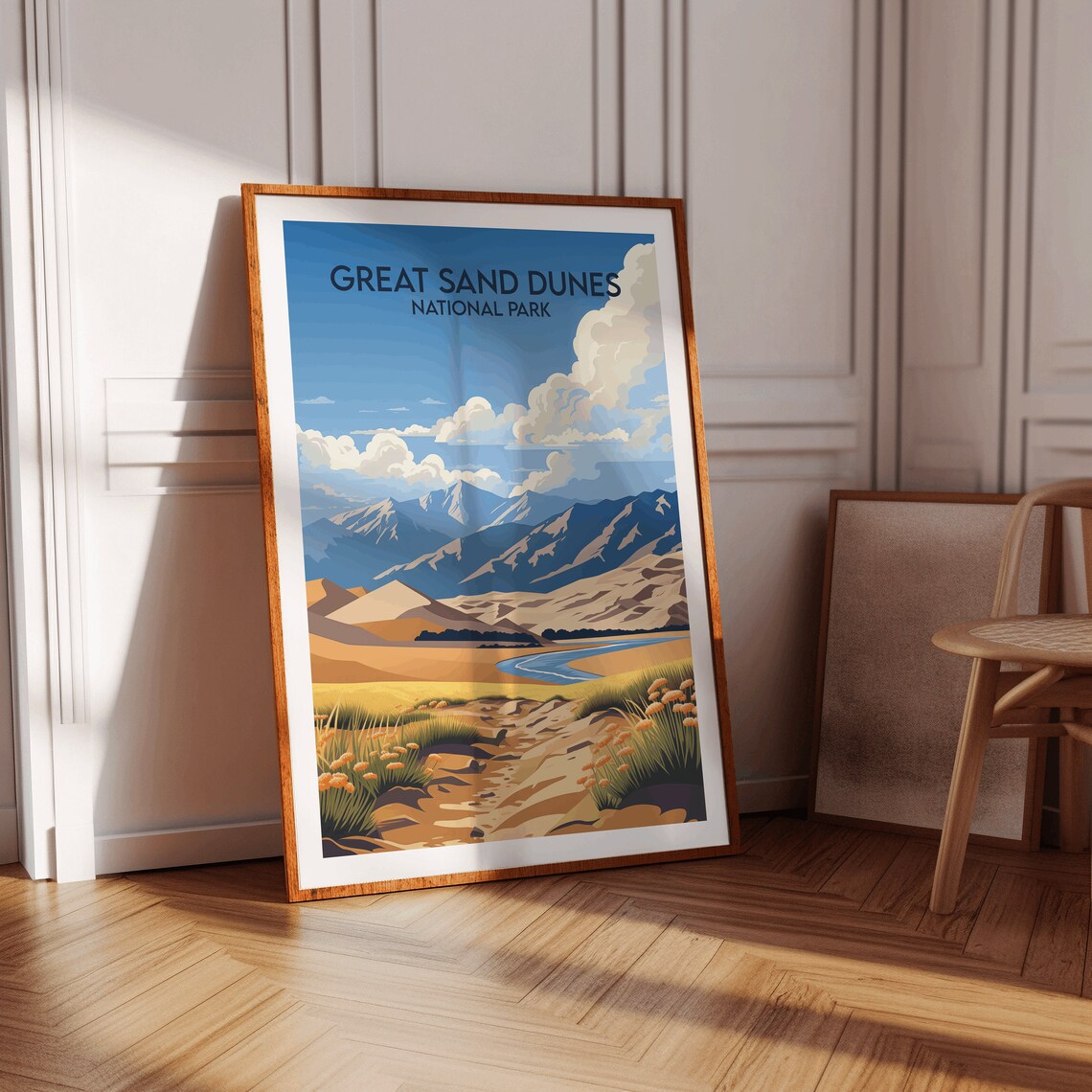 Great Sand Dunes National Park Colorado Desert Dunes Travel Poster - Image 3