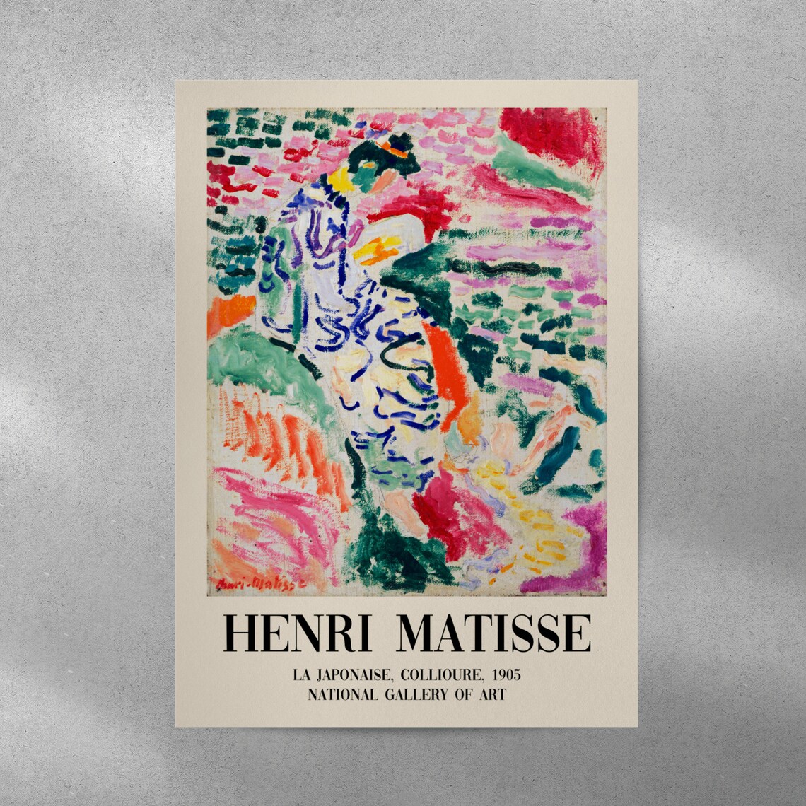 Henri Matisse La Japonaise Collioure 1905 Fauvist Art Poster - Image 5