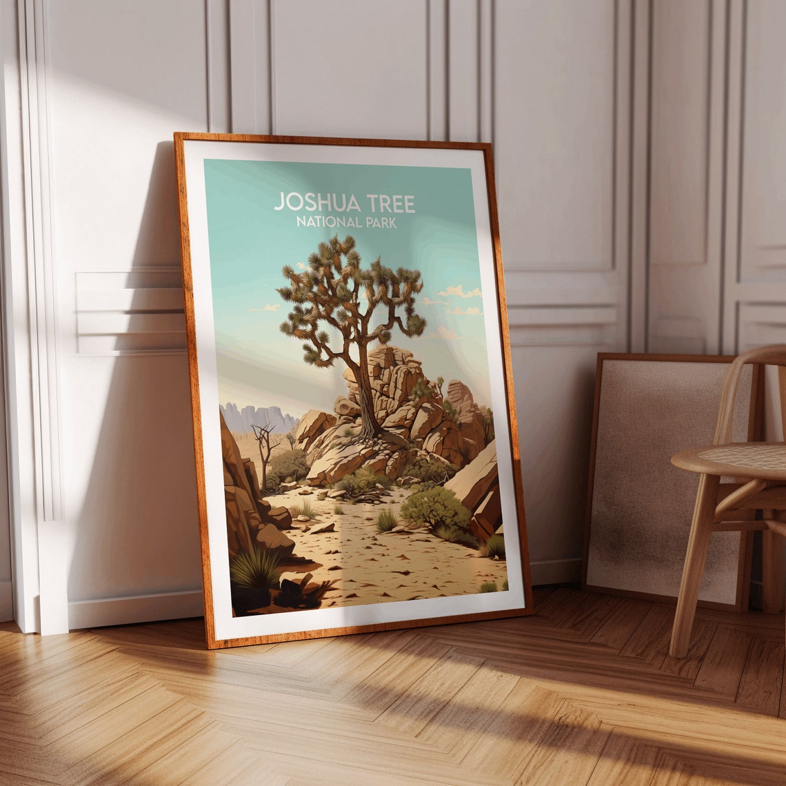 Joshua Tree National Park Daytime Desert Rock Formations Travel Poster - Image 2