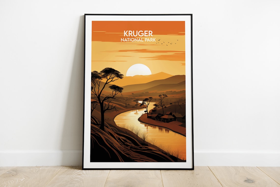 Kruger National Park Custom Personalised Poster