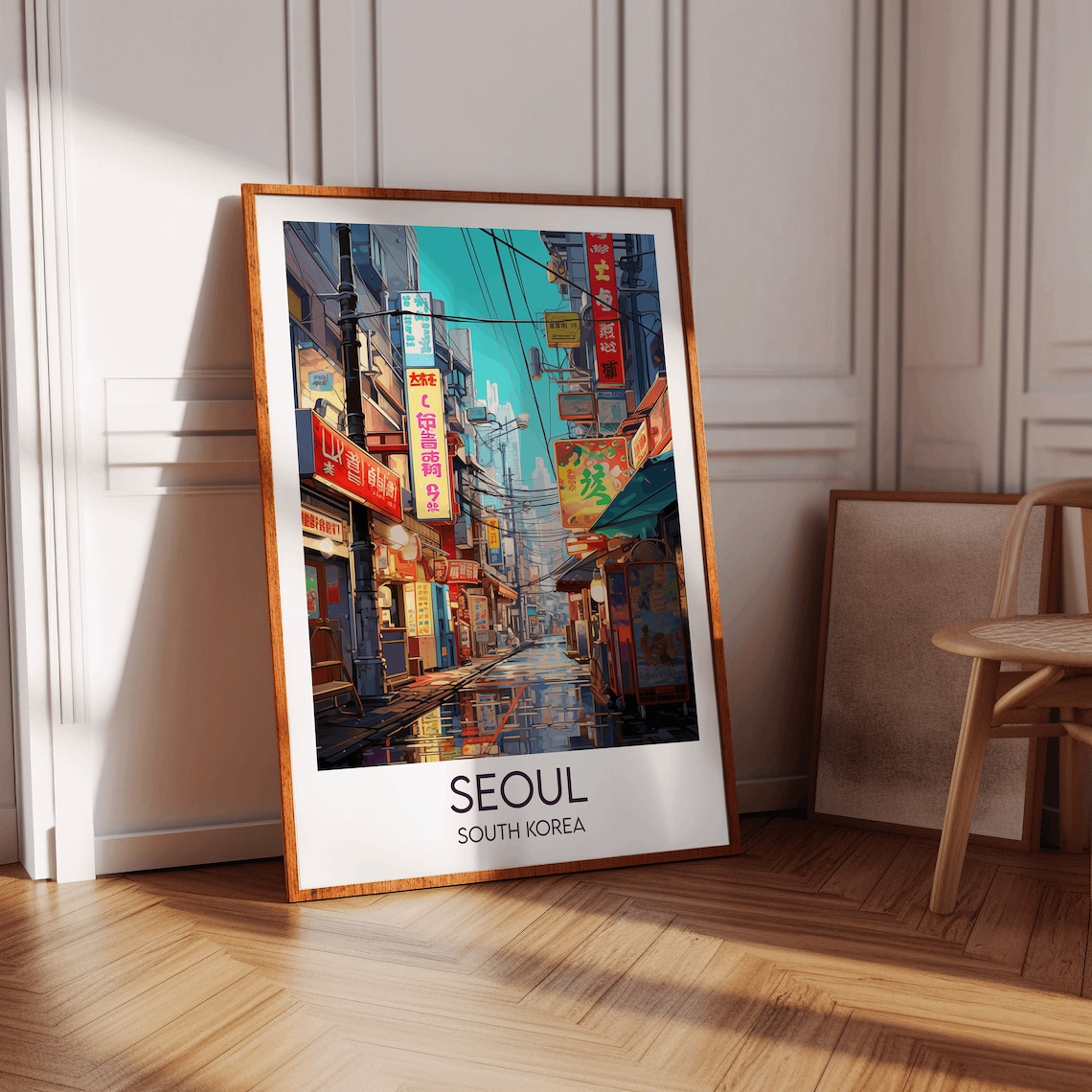 Seoul Travel Poster, South Korea Custom Gift - Image 3
