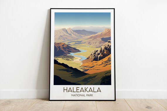 Haleakala National Park Hawaii Volcanic Landscape Valley Poster