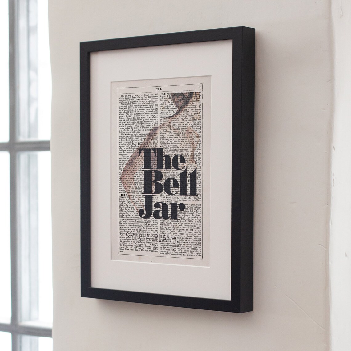 Sylvia Plath The Bell Jar Book Title Literary Dictionary Art Poster - Image 4