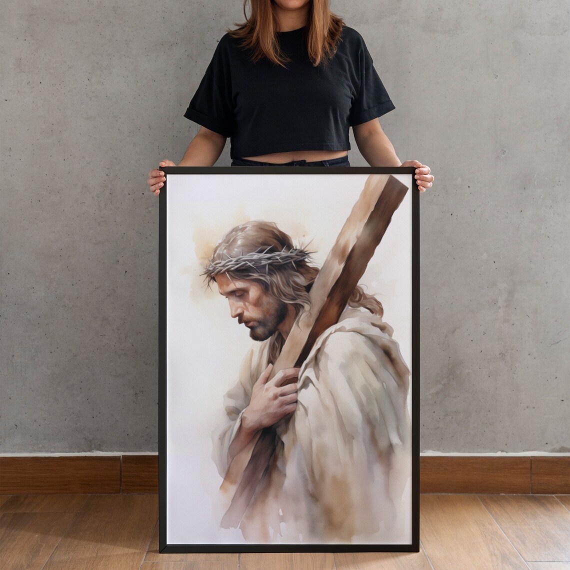 Jesus Christ Crucifixion Print, Good Friday Art Print - Image 4