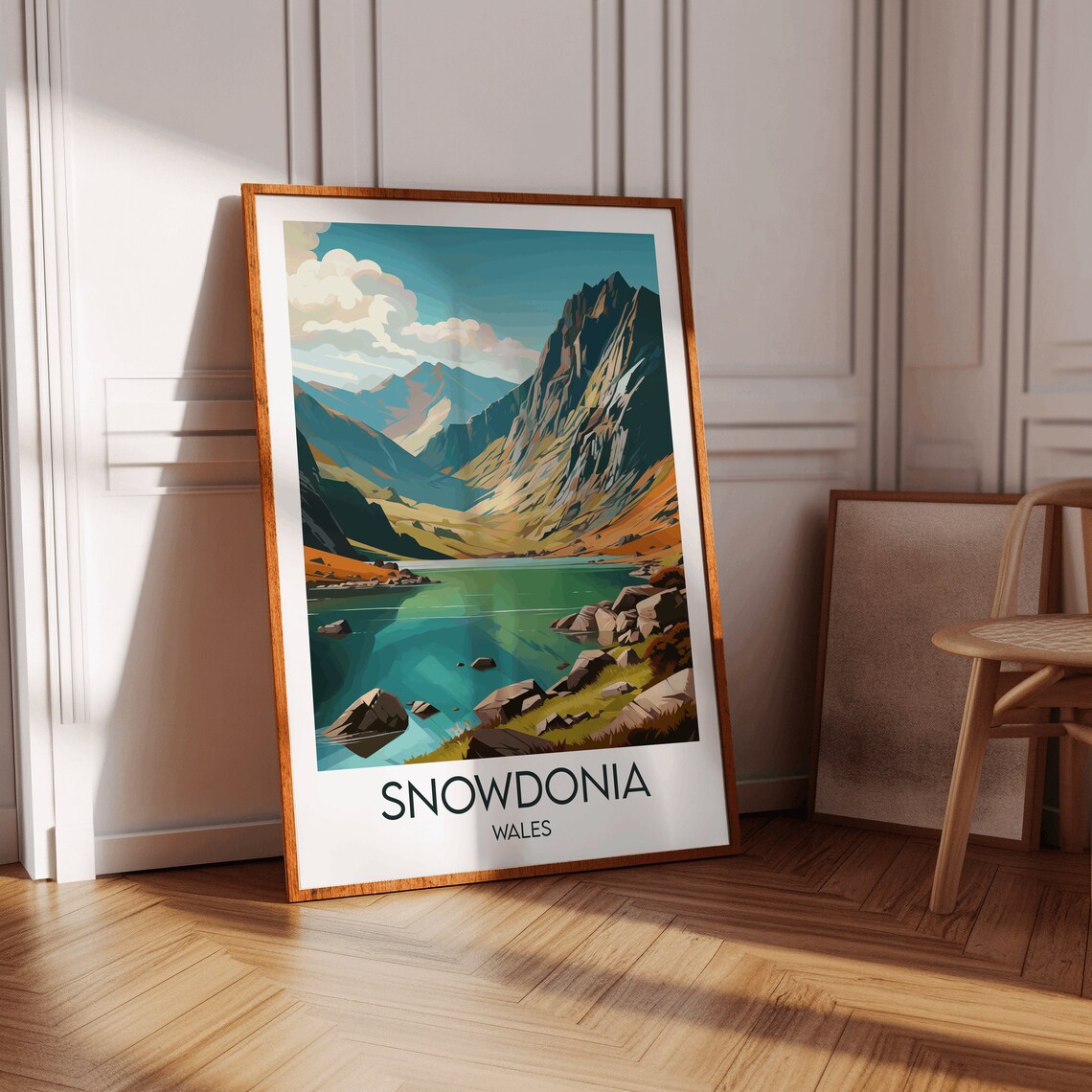 Snowdonia Travel Poster, Custom Personalised Gift - Image 3