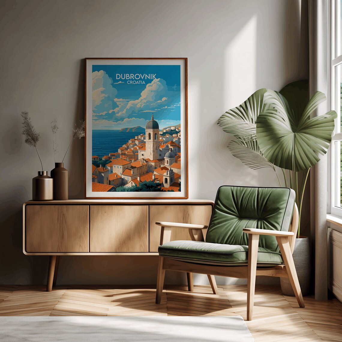 Dubrovnik Travel Poster, Croatia Place Print - Image 2