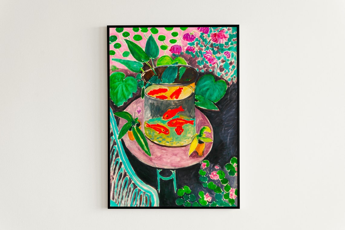 Henri Matisse Le Poisson Rouge Modern Full Bleed Artwork Poster - Image 3