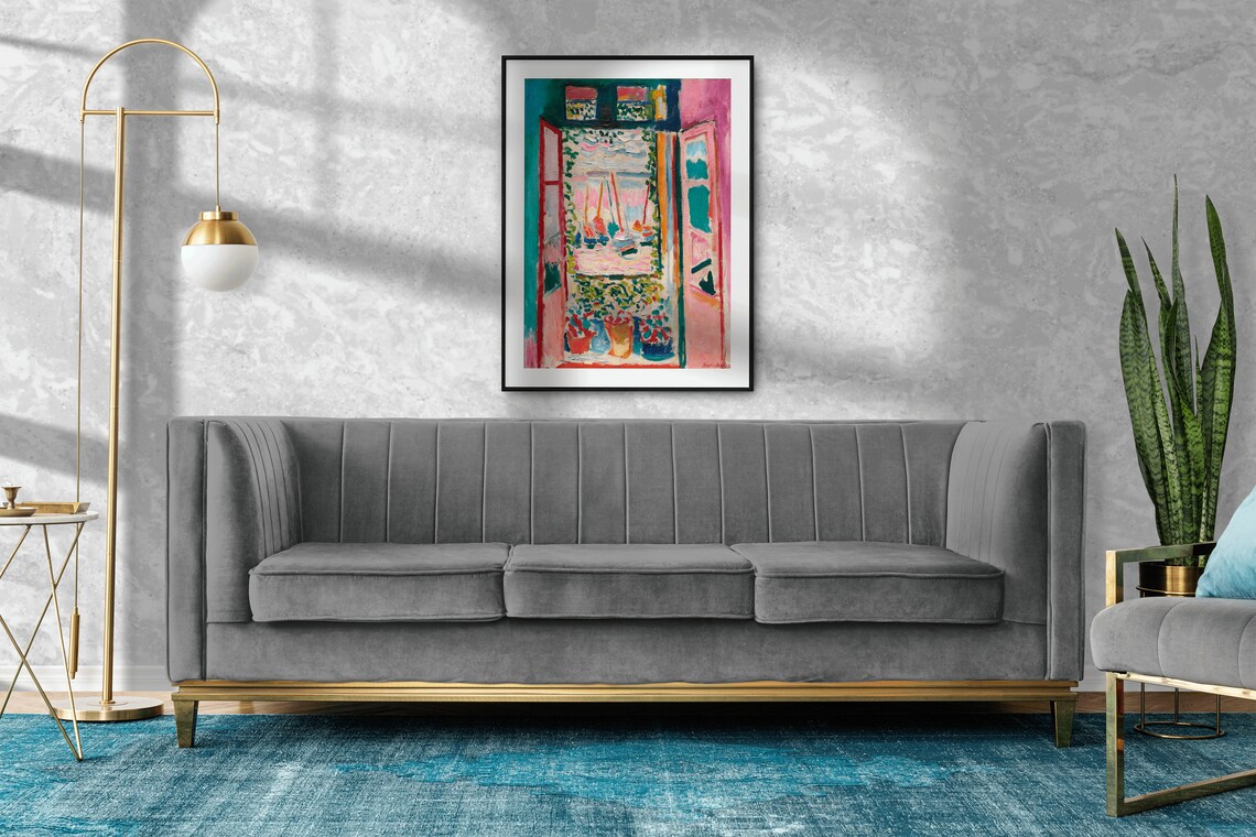 Matisse Open Window Collioure Vintage Flower Art Print - Image 3