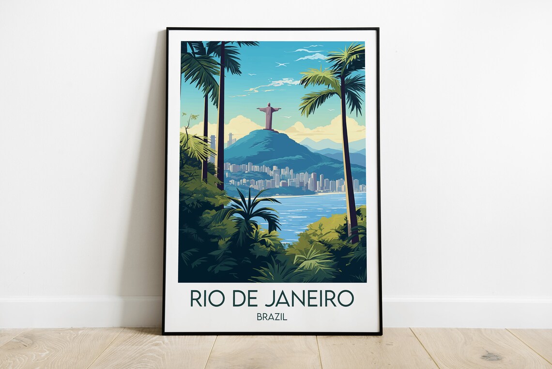 Rio De Janeiro Travel Poster, Custom Personalised